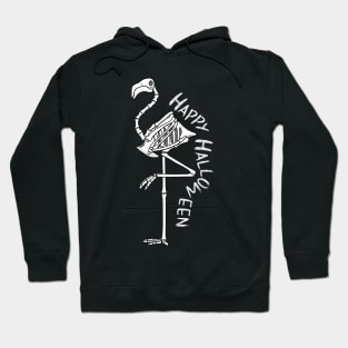 Skeleton Flamingo Halloween Hoodie